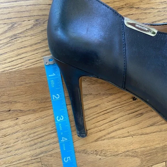 Womens black coach Seneca glaze leather  bootie size 10 - Picture 13 of 16